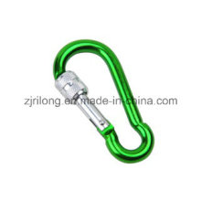 Gourd Shape Aluminium Snap Hook avec Screw-Lock Dr-Z0109